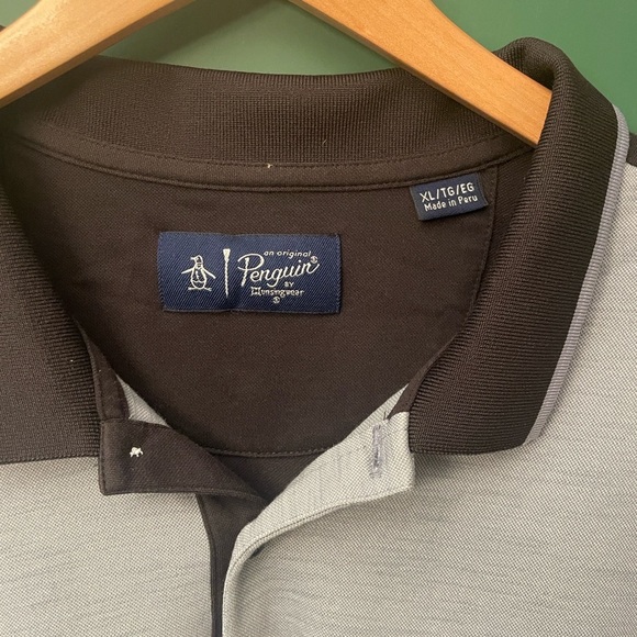 Original Penguin Gray and Black Polo Shirt - Picture 2 of 8